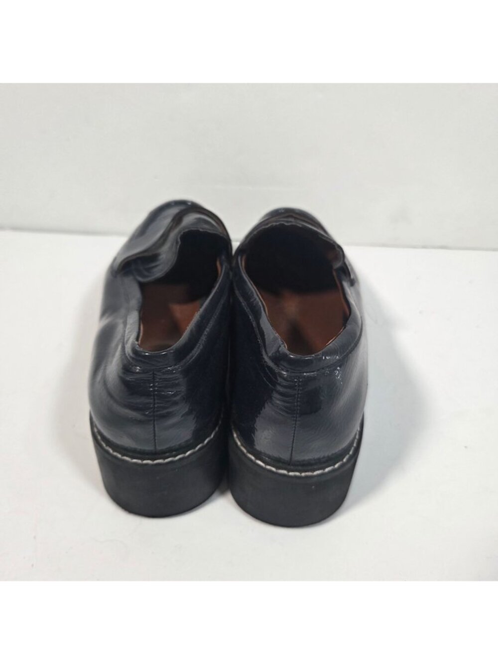 Franco Sarto Balin Lug Sole Loafers Chunky Platform Penny Keeper Workwear Preppy - Picture 5 of 11